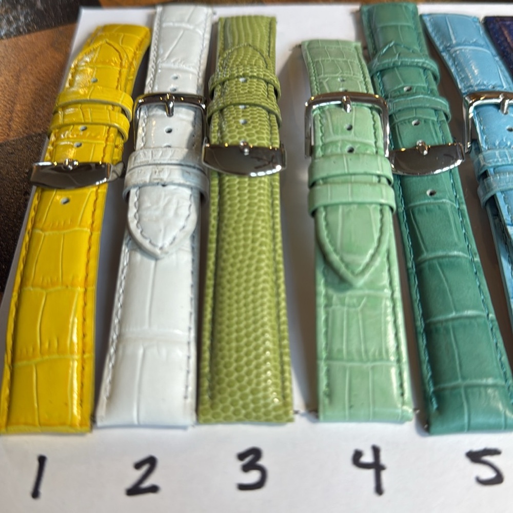 Genuine Leather Croc Watch Band Strap 18mm - Picture 4 of 9